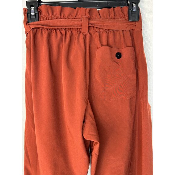 Paperbag Athleta Womens Size 4 Waist Trousers Red - Picture 12 of 13